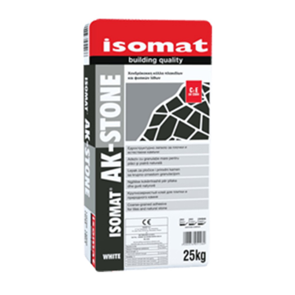 Κόλλα Πλακιδίων Γκρι AK-STONE 25kg Isomat