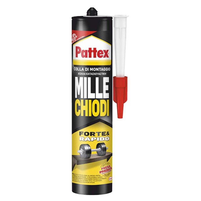 Σιλικόνη Κατασκευαστική Μοντάζ Λευκή 400gr Millechiodi Pattex