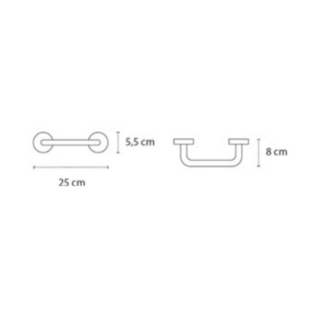 Λαβή Nero Opaco 25cm Uno 968255 Karag