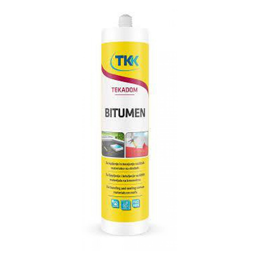Σιλικόνη Ασφαλτικό Πίσσα Μαύρο 300ml Bitumen