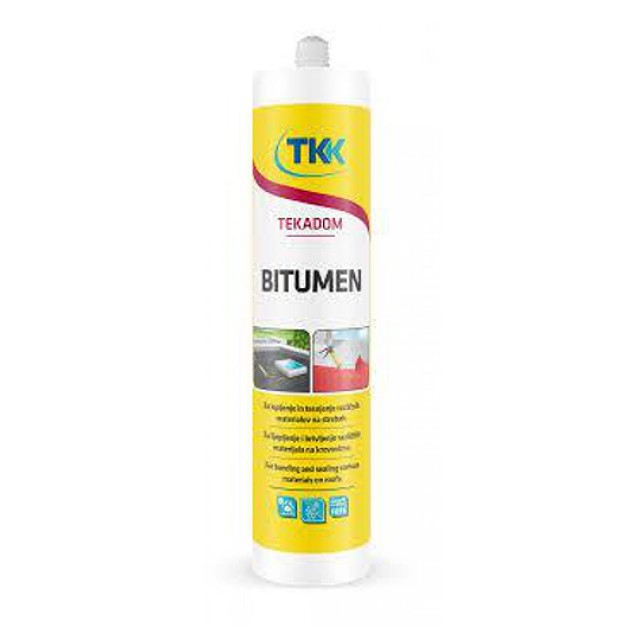 Σιλικόνη Ασφαλτικό Πίσσα Μαύρο 300ml Bitumen
