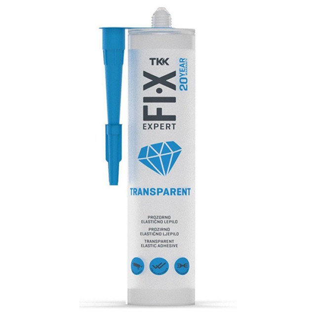 Κόλλα Ελαστική Fix Expert Διάφανη 290ml TKK