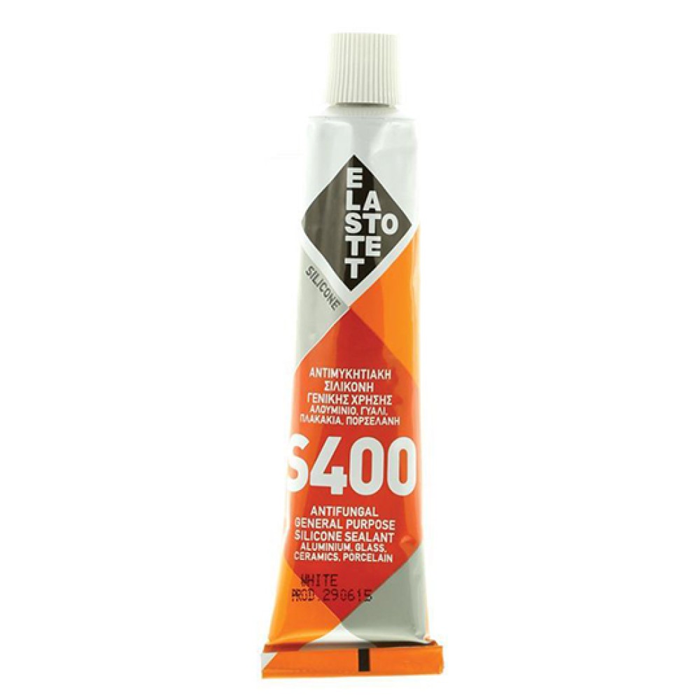 Σιλικόνη Γενικής Χρήσης S-400 Λευκή 80gr Elastotet Σιλικόνη Γενικής Χρήσης S-400 Λευκή 80gr Elastotet