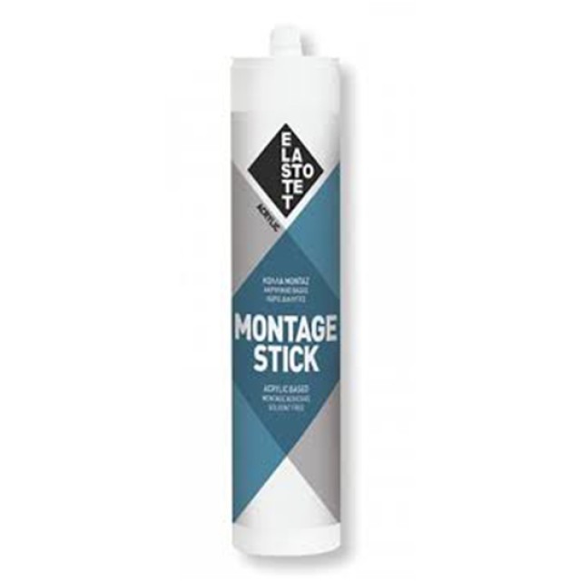Σιλικόνη Μοντάζ Νερού Λευκή 280ml Elastotet
