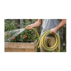 Λάστιχο Ποτίσματος Power Plus Μπλε-Κίτρινο FF GROUP 50m