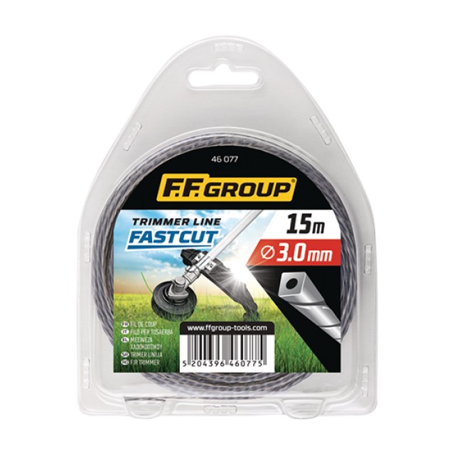Μεσινέζα Τετράγωνη Στριφτη Fast Cut 3.30mm 15m FF Group