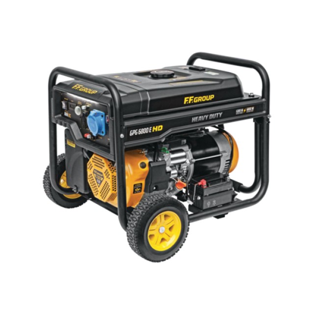 Γεννήτρια Βενζίνης ΒΤ Τροχήλατη GPG 6800E HD FF Group 6.8kVA με Χειρόμιζα & Ηλεκτρική Εκκίνηση