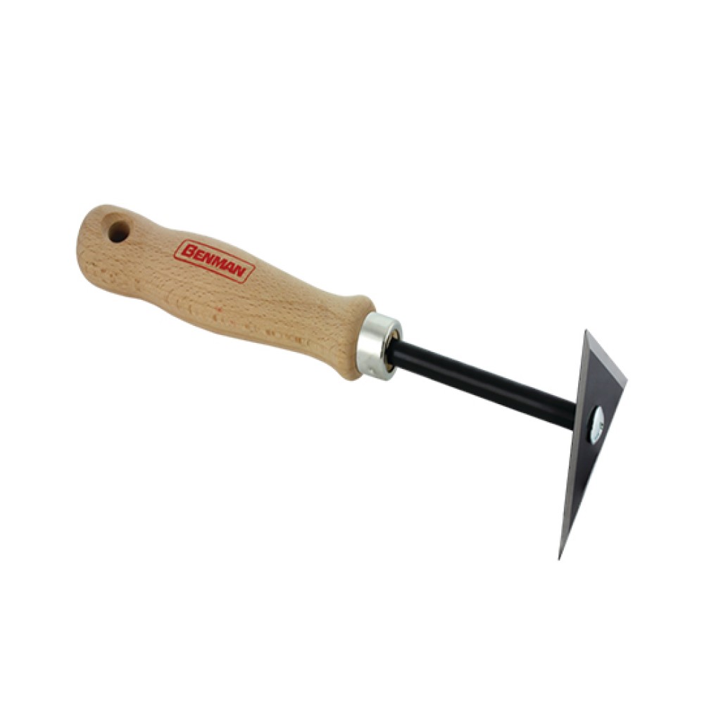 Triangular Scraper with Wooden Handle 6cm Benman