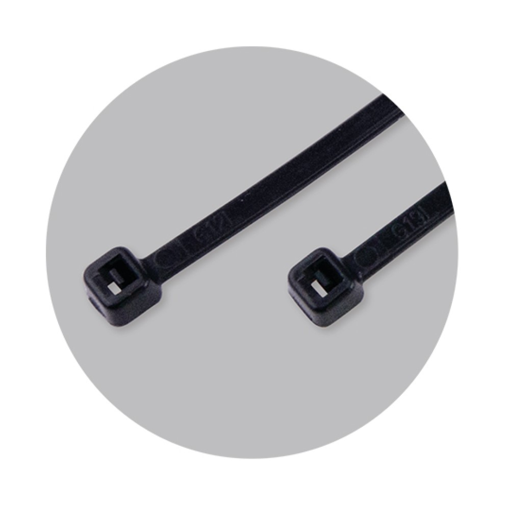 Δεματικά Καλωδίων Μαύρα 7.6mm x 30cm