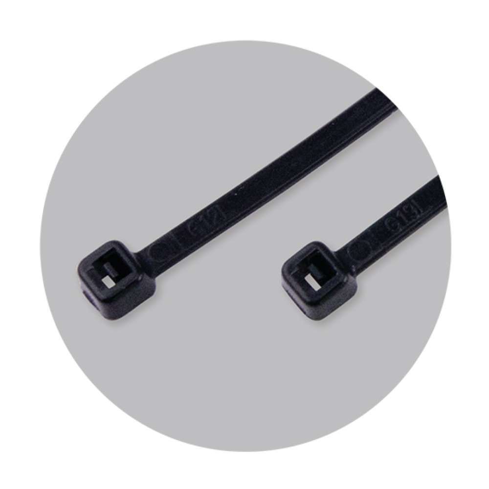 Δεματικά Καλωδίων Μαύρα 7.6mm x 20cm