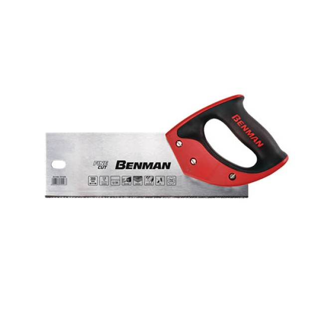 Tenon Saw Fine Cut with 3D Teeth & Ergo Grip Benman