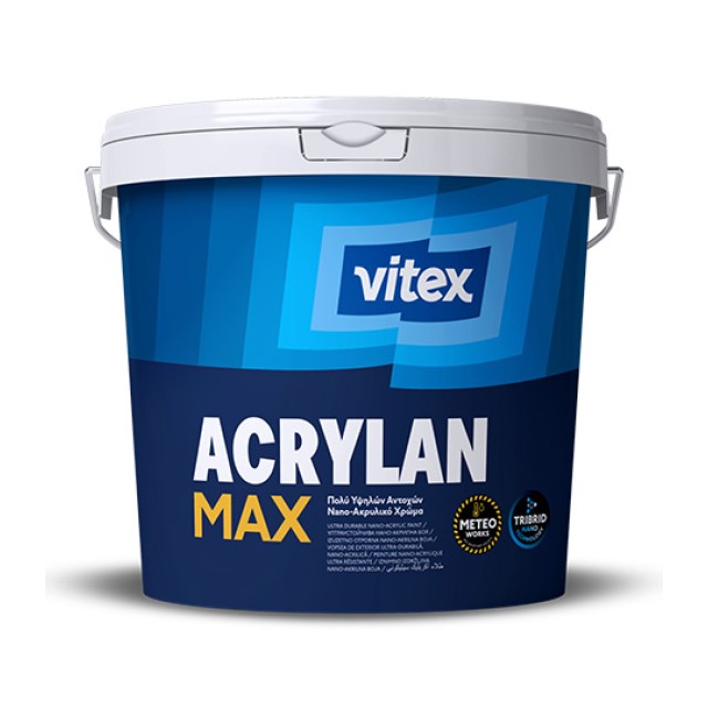 Vitex Acrylan Max Τσιμεντόχρωμα Λευκό 0.75L