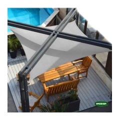 Πανί Σκίασης Ορθογώνιο Γκρι 2x3m Grasher
