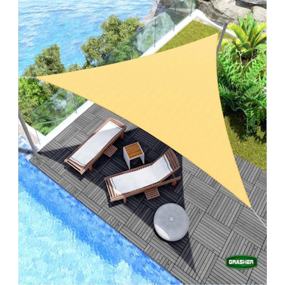 Πανί Σκίασης Τρίγωνο Μπεζ 3.6x3.6x3.6m Grasher Πανί Σκίασης Τρίγωνο Μπεζ 3.6x3.6x3.6m Grasher