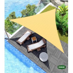 Πανί Σκίασης Τρίγωνο Μπεζ 5x5x5m Grasher Πανί Σκίασης Τρίγωνο Μπεζ 5x5x5m Grasher