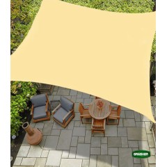 Πανί Σκίασης Τετράγωνο Μπεζ 3.6x3.6m Grasher Πανί Σκίασης Τετράγωνο Μπεζ 3.6x3.6m Grasher