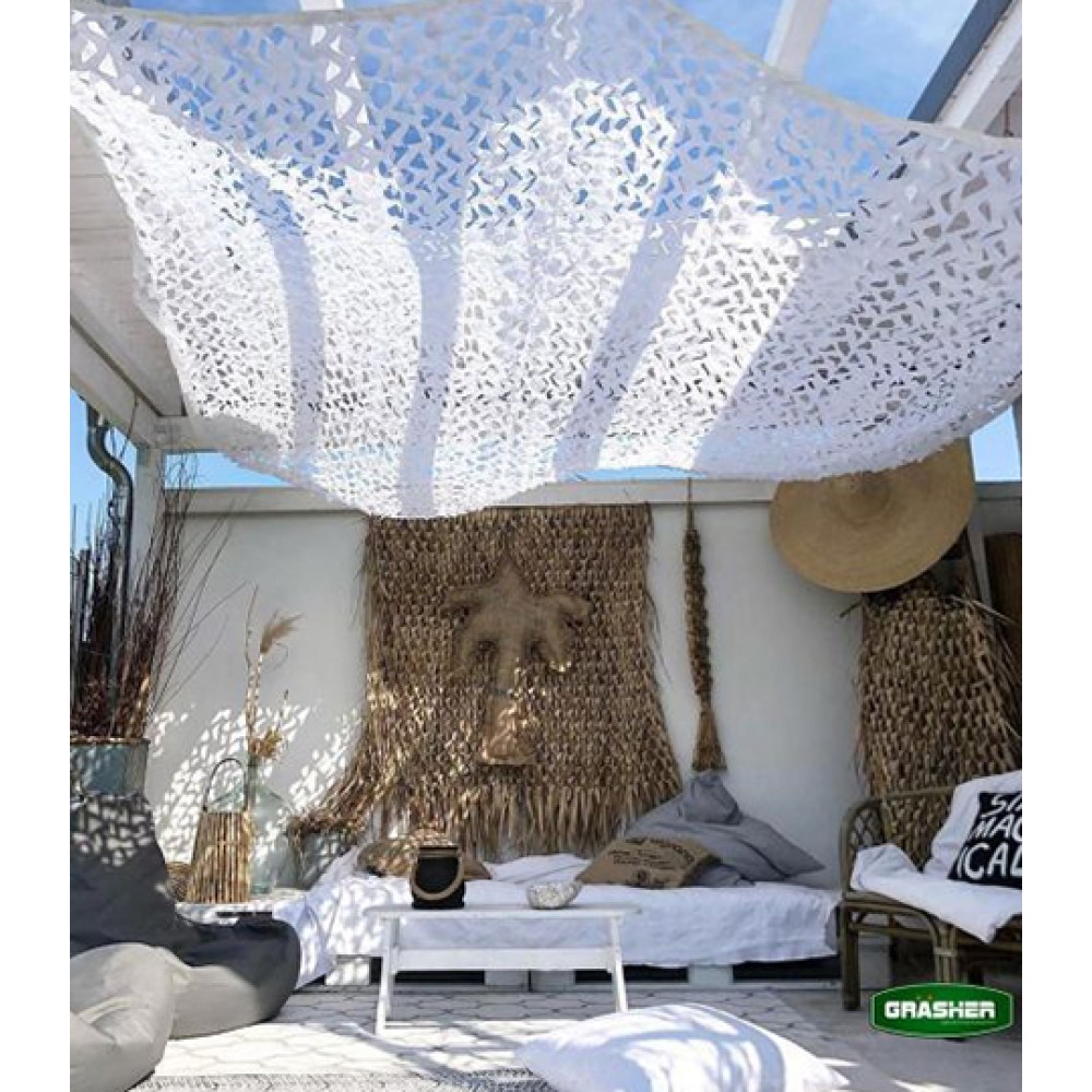 Camo Netting Camouflage White 3x3m Grasher