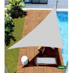 Πανί Σκίασης Τρίγωνο Γκρι 5x5x5m Grasher Πανί Σκίασης Τρίγωνο Γκρι 5x5x5m Grasher