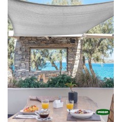 Πανί Σκίασης Τετράγωνο Γκρι 3.6x3.6m Grasher Πανί Σκίασης Τετράγωνο Γκρι 3.6x3.6m Grasher