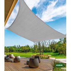 Πανί Σκίασης Τετράγωνο Γκρι 3.6x3.6m Grasher Πανί Σκίασης Τετράγωνο Γκρι 3.6x3.6m Grasher