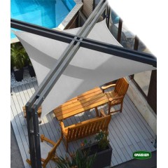 Πανί Σκίασης Τετράγωνο Γκρι 5x5m Grasher Πανί Σκίασης Τετράγωνο Γκρι 5x5m Grasher