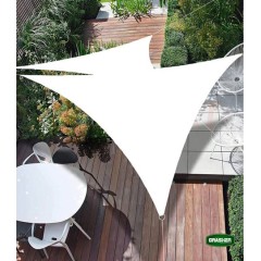 Πανί Σκίασης Τρίγωνο Λευκό 3.6x3.6x3.6m Grasher Πανί Σκίασης Τρίγωνο Λευκό 3.6x3.6x3.6m Grasher