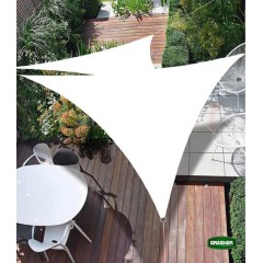 Πανί Σκίασης Τρίγωνο Λευκό 3.6x3.6x3.6m Grasher Πανί Σκίασης Τρίγωνο Λευκό 3.6x3.6x3.6m Grasher
