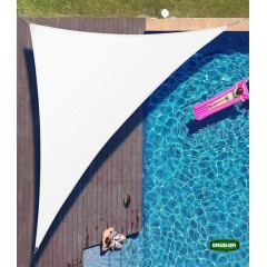 Πανί Σκίασης Τρίγωνο Λευκό 3.6x3.6x3.6m Grasher Πανί Σκίασης Τρίγωνο Λευκό 3.6x3.6x3.6m Grasher