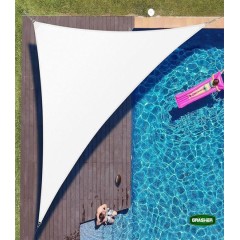 Πανί Σκίασης Τρίγωνο Λευκό 5x5x5m Grasher Πανί Σκίασης Τρίγωνο Λευκό 5x5x5m Grasher