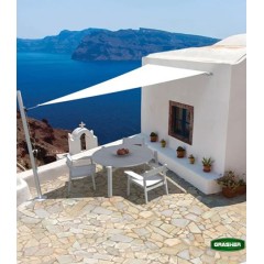 Πανί Σκίασης Τρίγωνο Λευκό 5x5x5m Grasher Πανί Σκίασης Τρίγωνο Λευκό 5x5x5m Grasher