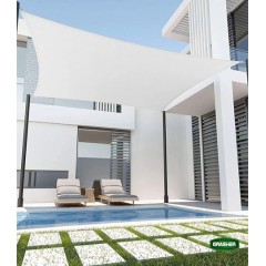 Πανί Σκίασης Τετράγωνο Λευκό 3.6x3.6m Grasher Πανί Σκίασης Τετράγωνο Λευκό 3.6x3.6m Grasher