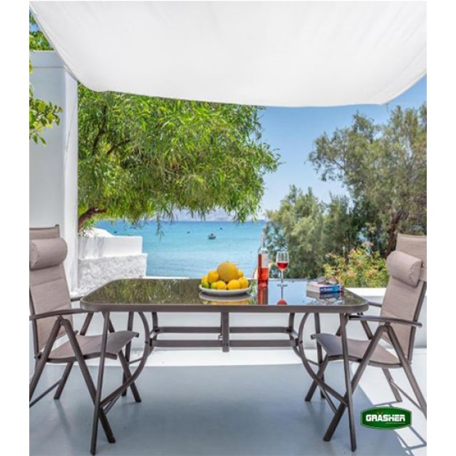 Πανί Σκίασης Ορθογώνιο Λευκό 4x6m Grasher