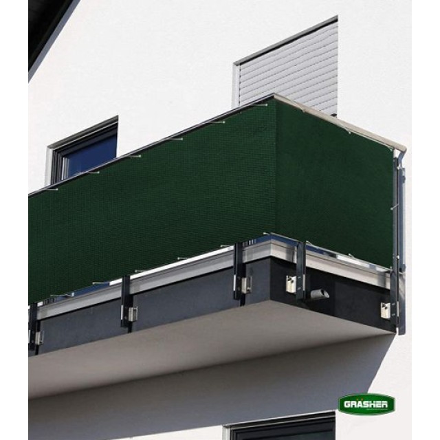 Balcony Protective Screen Green 1.50x6m Grasher