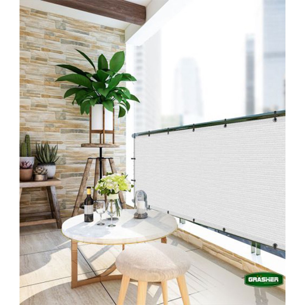 Διαχωριστικό Σκίασης Λευκό 1.50x6m Grasher