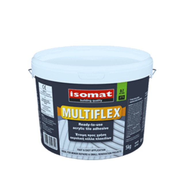 Κόλλα Πλακιδίων Λευκή MULTIFLEX 5kg Isomat