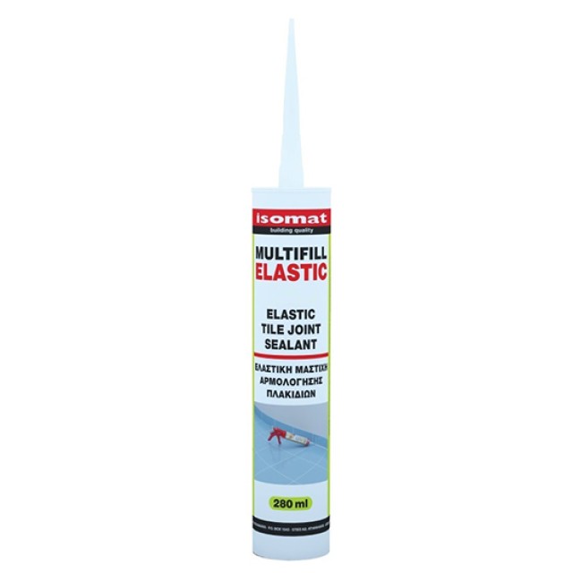 Αρμόστοκος Σιλικόνη Νο2 Μαύρο Multifill-Elastic 280ml Isomat