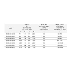 Καμπίνα Ντους Ανοιγόμενη Διάφανη Cromo 80x200cm Tinos 400 Karag