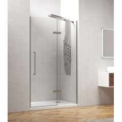 Καμπίνα Ντους Ανοιγόμενη Διάφανη Cromo 80x200cm Tinos 400 Karag