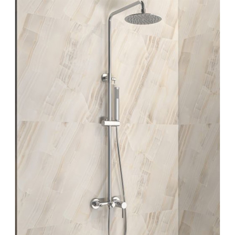 Στήλη Ντους Artemis Cromo SO551B-C Chrome με Μπαταρία και Ρουξούνι Karag
