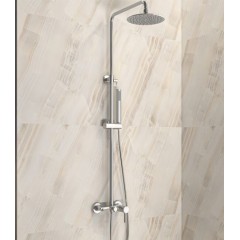 Στήλη Ντους Artemis Cromo SO551B-C Chrome με Μπαταρία και Ρουξούνι Karag