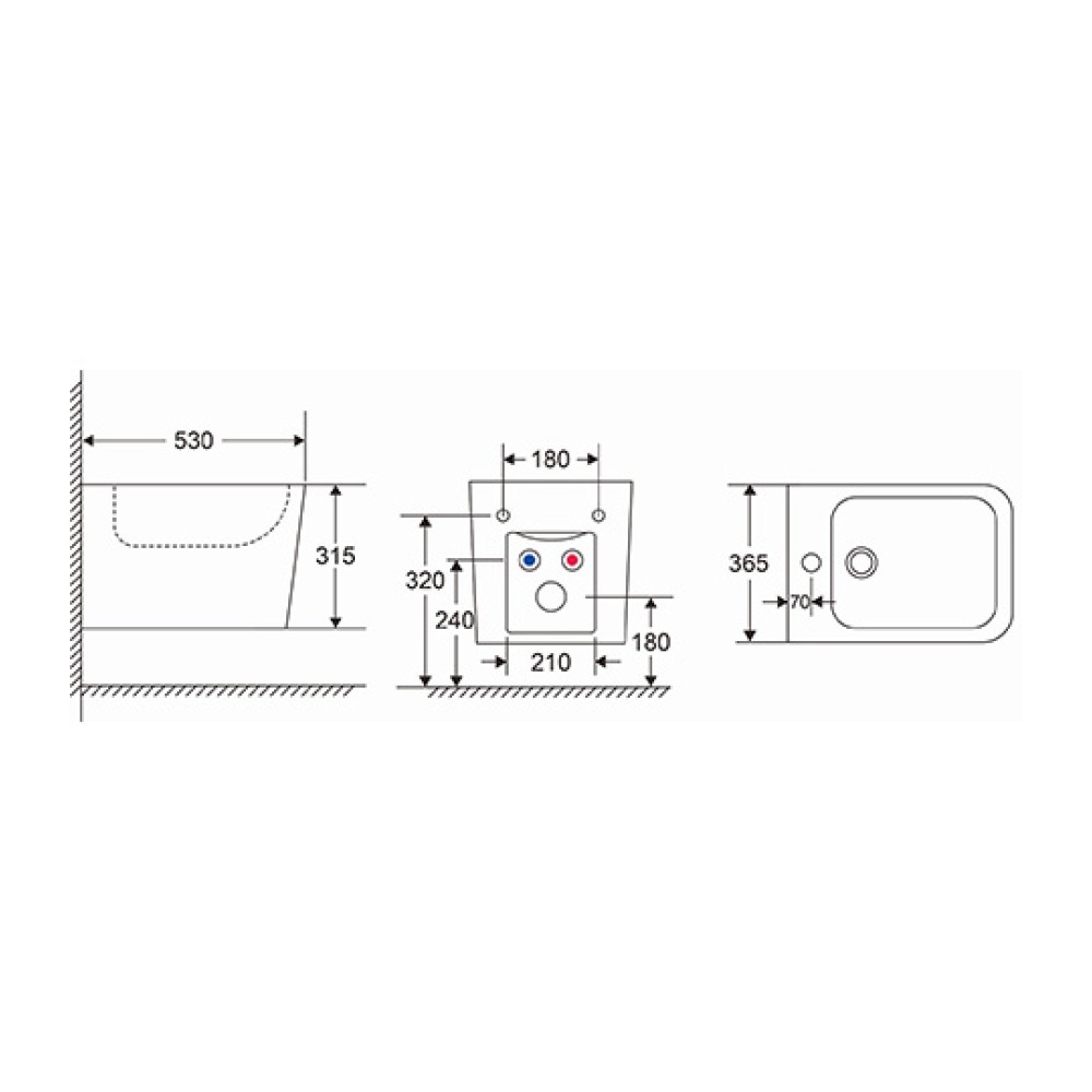 Λεκάνη Μπιντέ Αναρτώμενη White Matt LT 057F-MW Karag