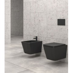 Λεκάνη Μπιντέ Αναρτώμενη Black Matt LT 057F-MB Karag