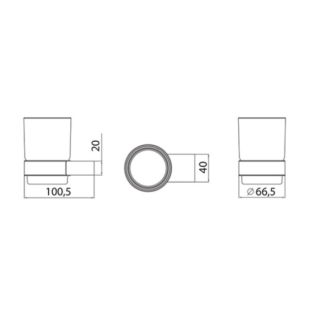 Ποτηροθήκη Μπάνιου Oro Artemis Gold A0350743 Karag
