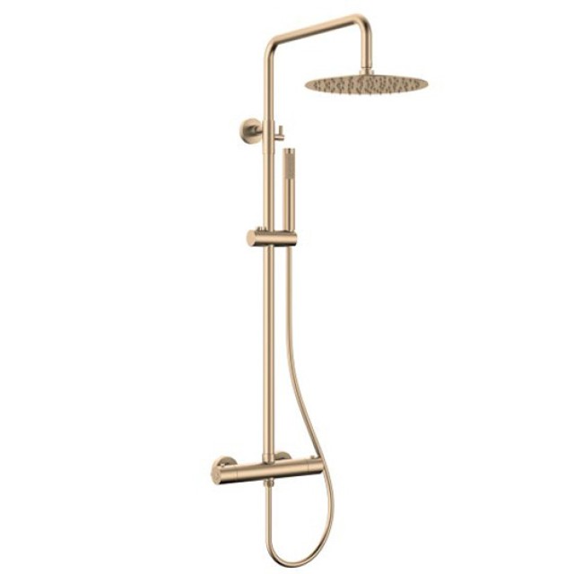 Στήλη Ντους Θερμοστατική Artemis SC418M1236 Rose Gold με Κεφαλή, Τηλέφωνο και Σπιράλ Karag