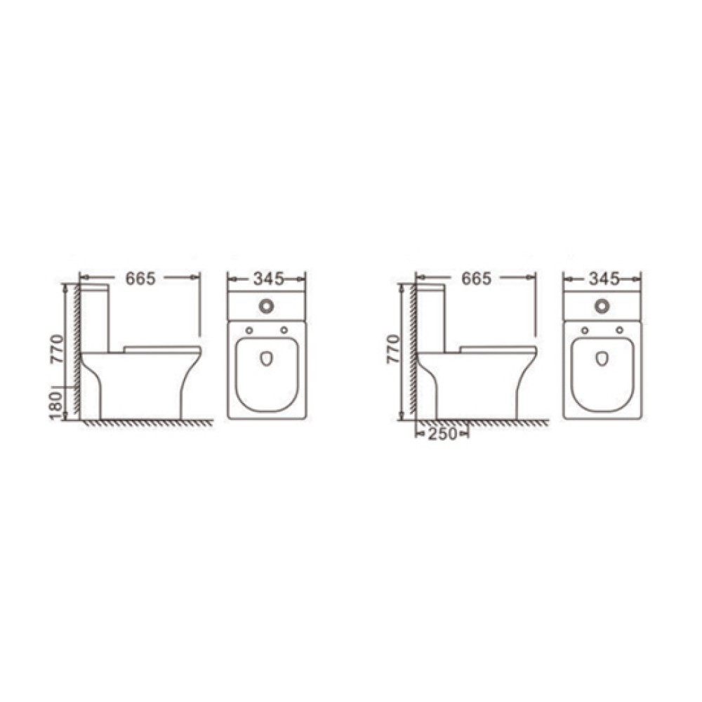 Σετ Κατωστόμιας Λεκάνης Rimless Soft Close Sprint SPR 3000 Tema