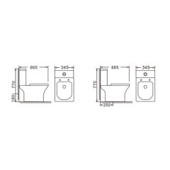 Σετ Κατωστόμιας Λεκάνης Rimless Soft Close Sprint SPR 3000 Tema