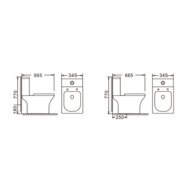 Σετ Κατωστόμιας Λεκάνης Rimless Soft Close Sprint SPR 3000 Tema