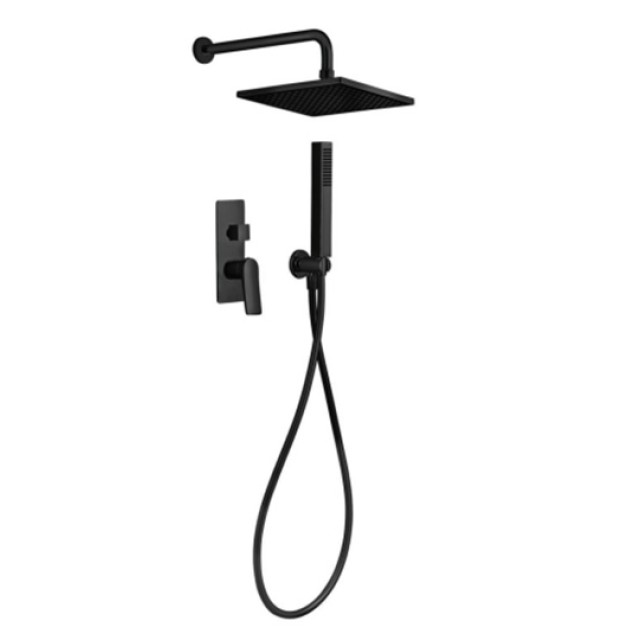 Στήλη Ντους Εντοιχισμού NAX 16010 N Black Matt Tema