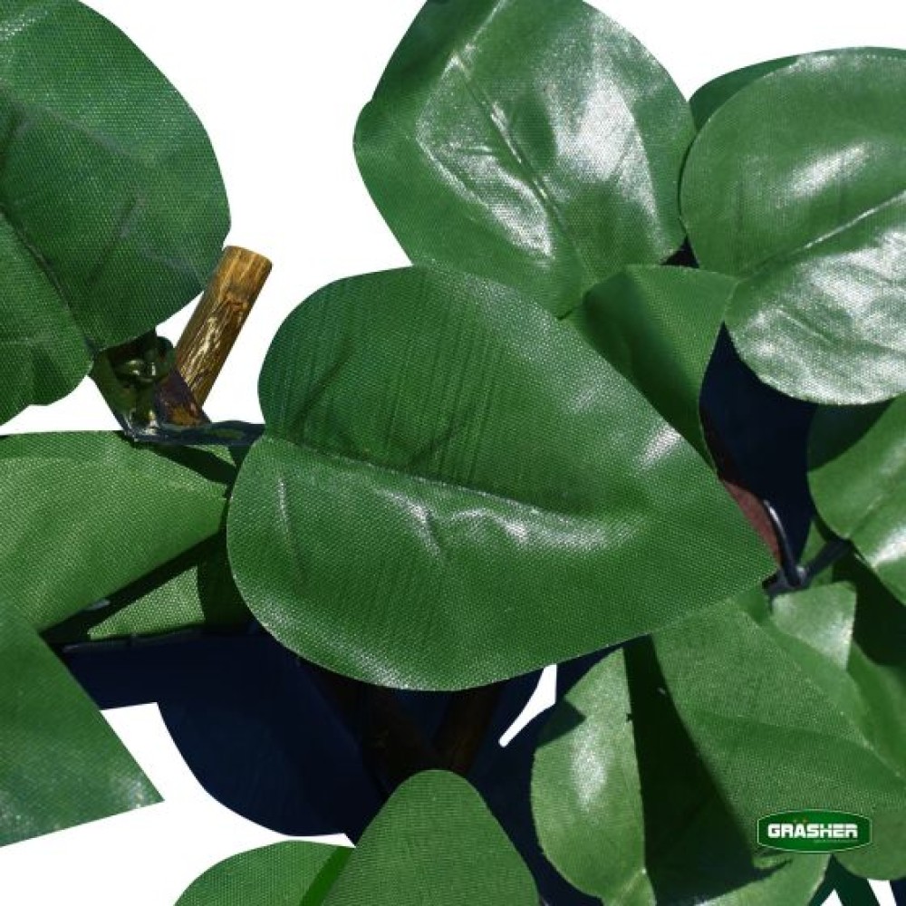 Φυλλωσιά Συνθετική με Πέργκολα Ξύλινη Πράσινο Σκούρο 1x2m Grasher