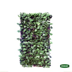 Φυλλωσιά Συνθετική με Πέργκολα Ξύλινη Πράσινο Σκούρο 1x2m Grasher